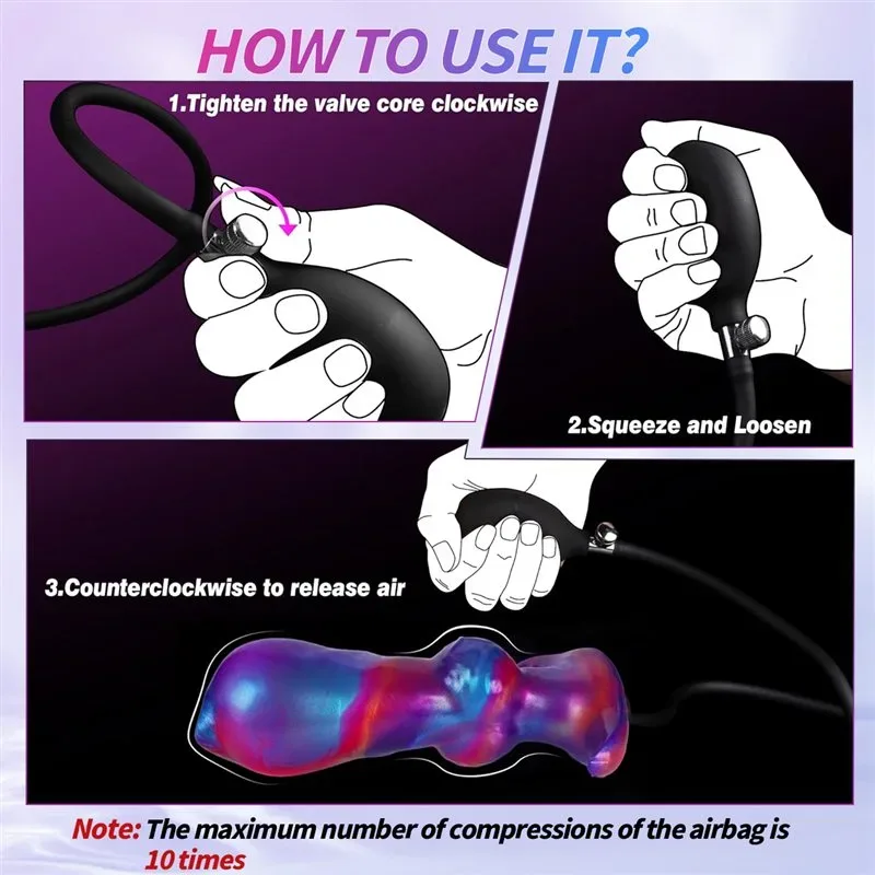 6.5 Inch Fantasy Magnetic Suction Inflatable Dog Knot Anal Plug 7 6.5 Inch Fantasy Magnetic Suction Inflatable Dog Knot Anal Plug 7