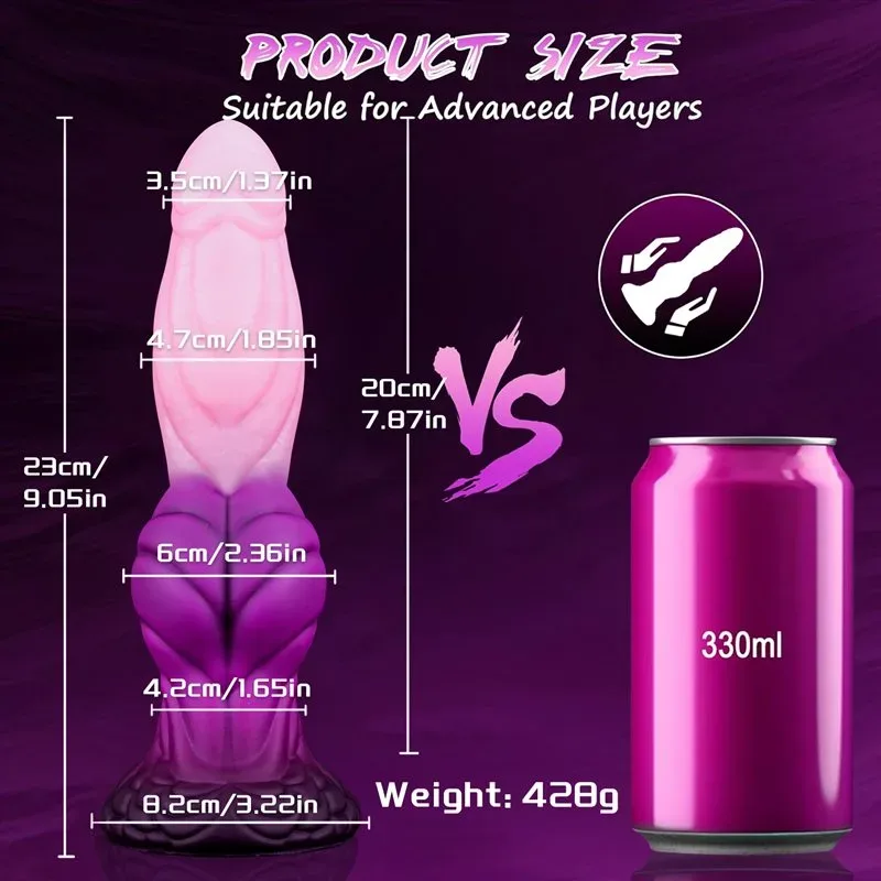 9 Inch Pink Big Knot Dildo Liquid Silicone Fantasy Adult Toy 1 9 Inch Pink Big Knot Dildo Liquid Silicone Fantasy Adult Toy 1