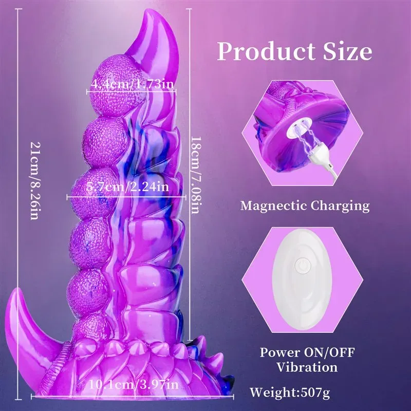 8 Inch Fantasy10 Strong Vibration Dragon Claw Vibrating Dildo 1 8 Inch Fantasy10 Strong Vibration Dragon Claw Vibrating Dildo 1