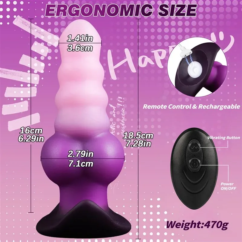 7 Inch Pink Vibrating Knot Anal Dildo Wearable Butt Plug 1 7 Inch Pink Vibrating Knot Anal Dildo Wearable Butt Plug 1