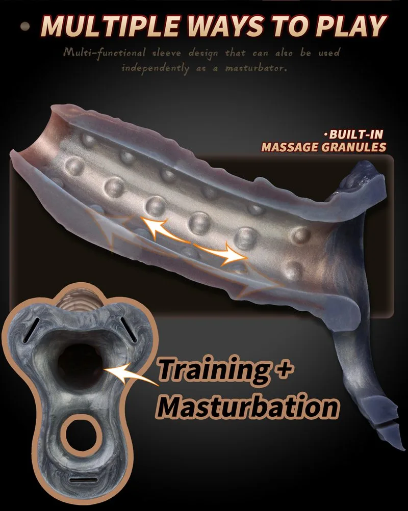 Leather Strap On Fantasy Special Penis Sleeve Harness Set 5 Leather Strap On Fantasy Special Penis Sleeve Harness Set 5