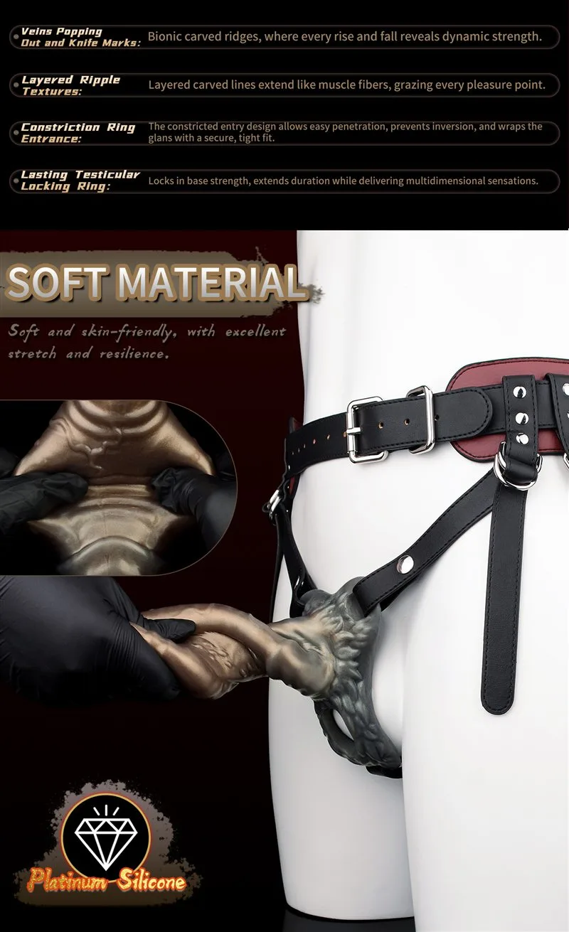 Leather Strap On Fantasy Special Penis Sleeve Harness Set 7 Leather Strap On Fantasy Special Penis Sleeve Harness Set 7