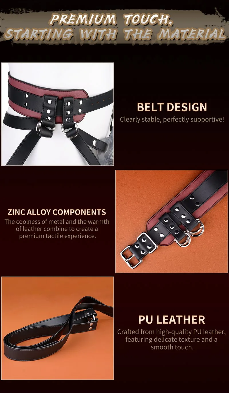 Leather Strap On Fantasy Special Penis Sleeve Harness Set 8 Leather Strap On Fantasy Special Penis Sleeve Harness Set 8