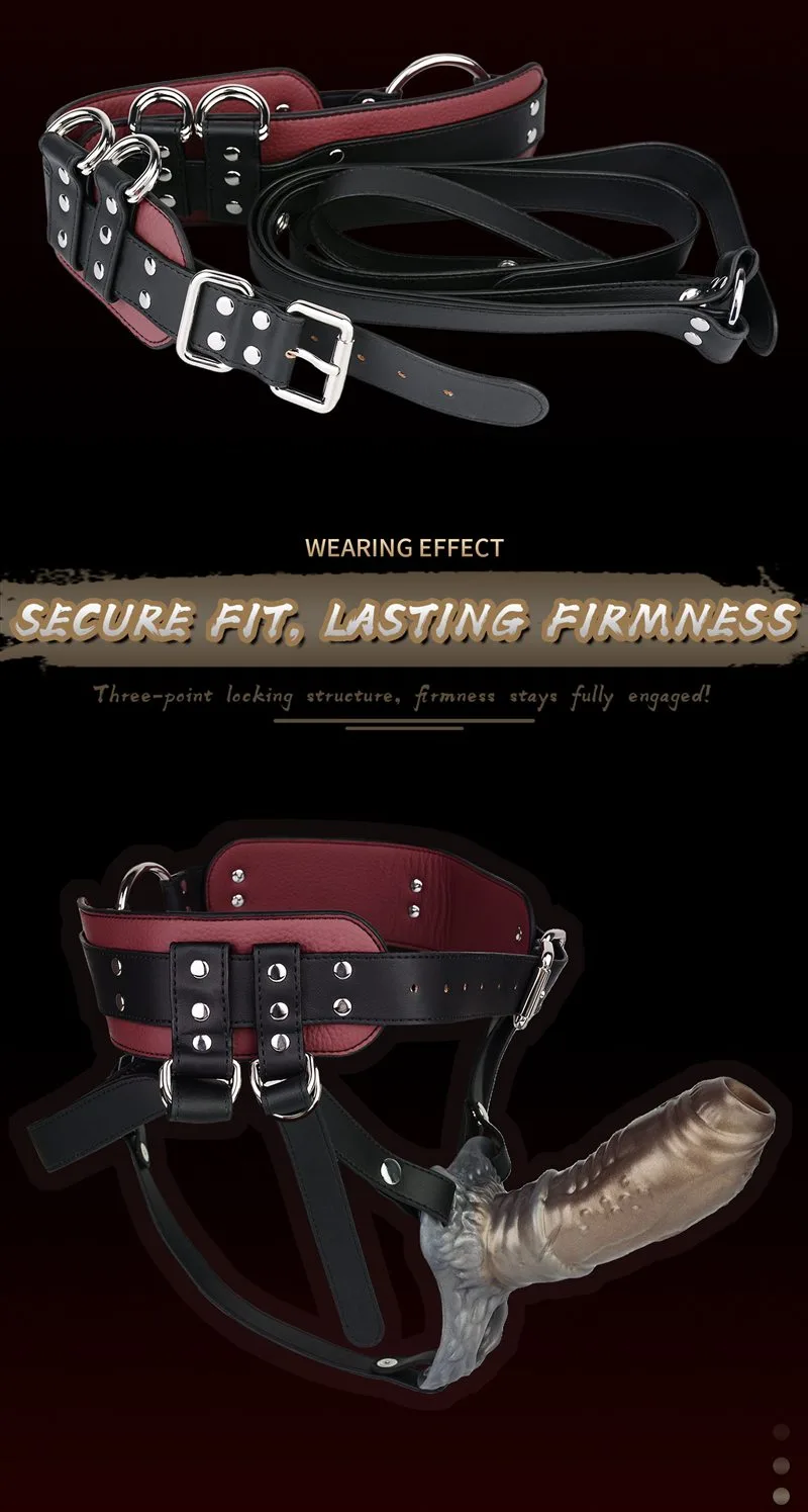 Leather Strap On Fantasy Special Penis Sleeve Harness Set 9 Leather Strap On Fantasy Special Penis Sleeve Harness Set 9