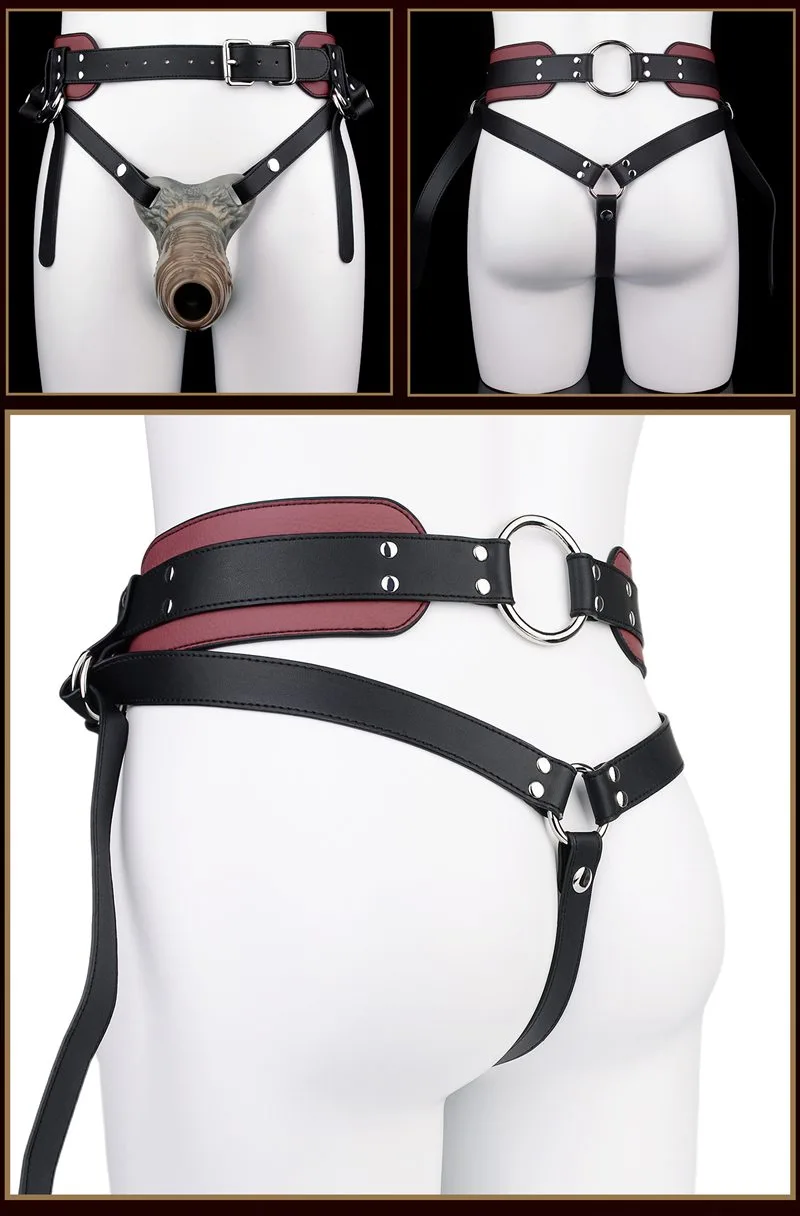 Leather Strap On Fantasy Special Penis Sleeve Harness Set 10 Leather Strap On Fantasy Special Penis Sleeve Harness Set 10