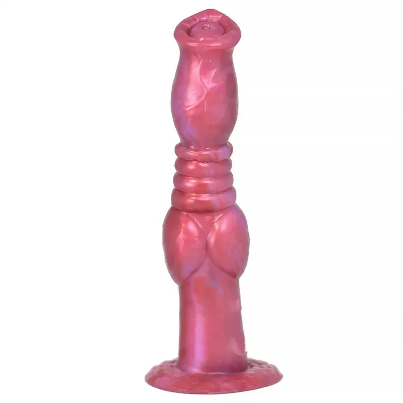 66db7438312d3a55 8 Inch Double Knot Dildo Fantasy Silicone Sex toy