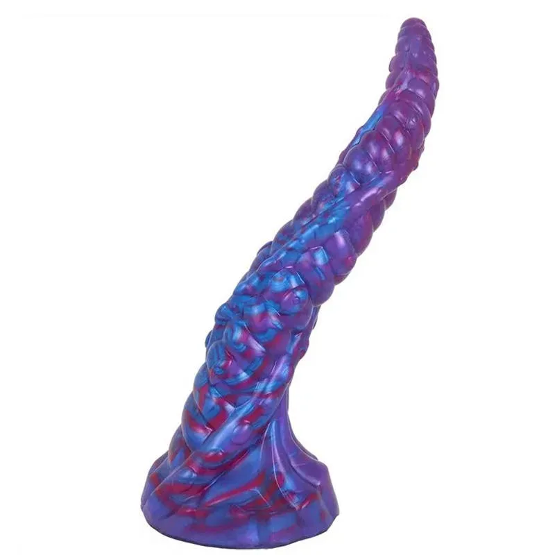 3b642ef5-4aa4-4d8c-aa00-791b86d9293d (2) 11 IN Long Purple Tentacle Anal Dildo Octopus Sex Toy - Image 1