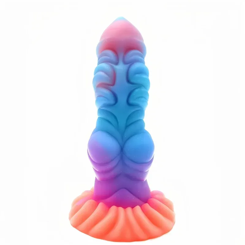 8 Inch Fat Alien Knot Dildo Silicone Fantasy Sex Toy