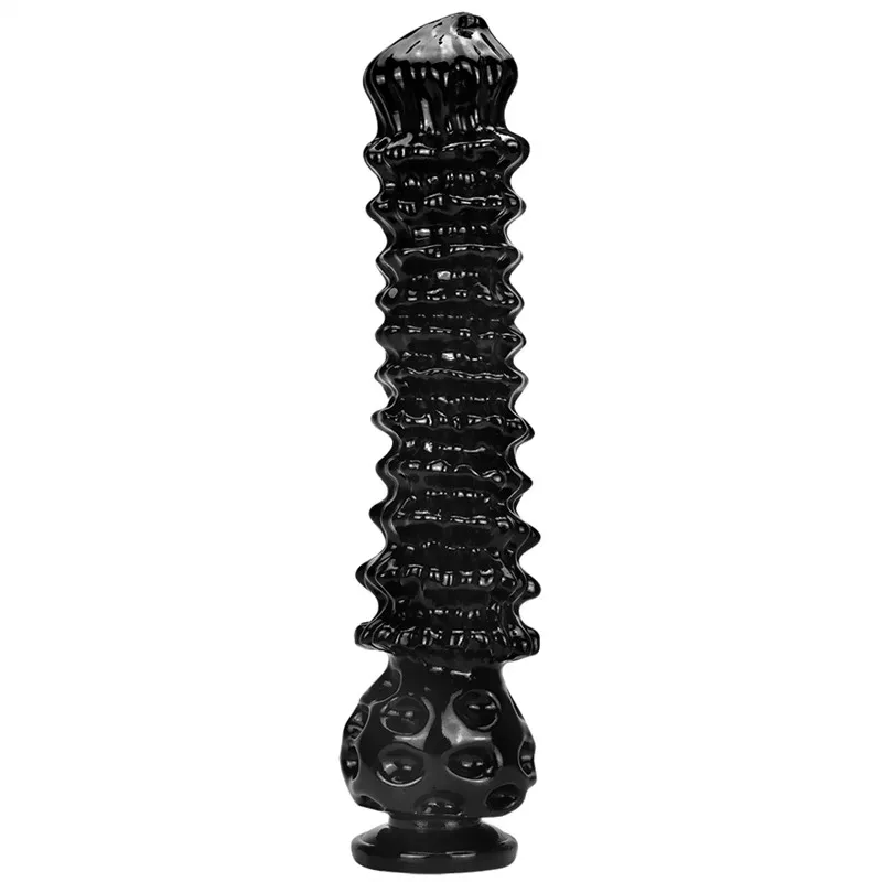 d39cd1b8c45e7473 16.5 Inch Giant Black Monster Alien PVC Dildo