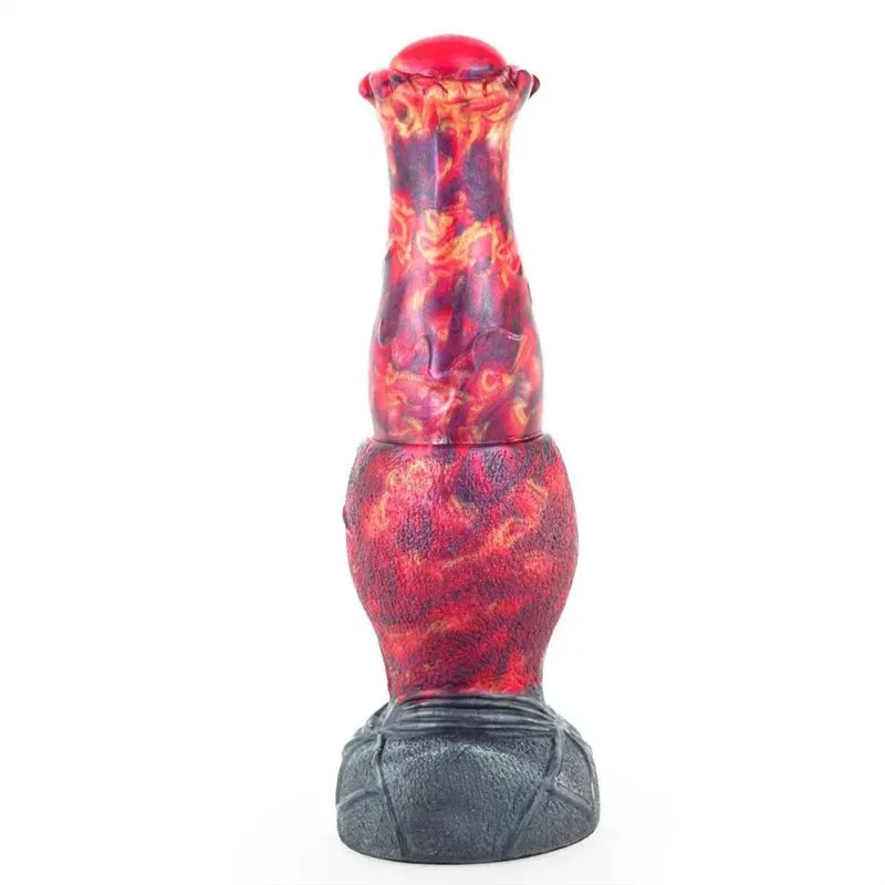 format_webp (6) 9 IN Fantasy Platinum Cured Silicone Horse Dildo with Thick Knot - Image 1