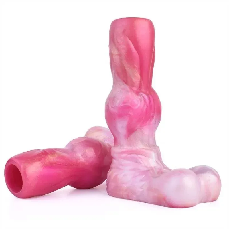 Open Tip Silicone Fantasy Knot Penis Extender Sleeve - Image 1