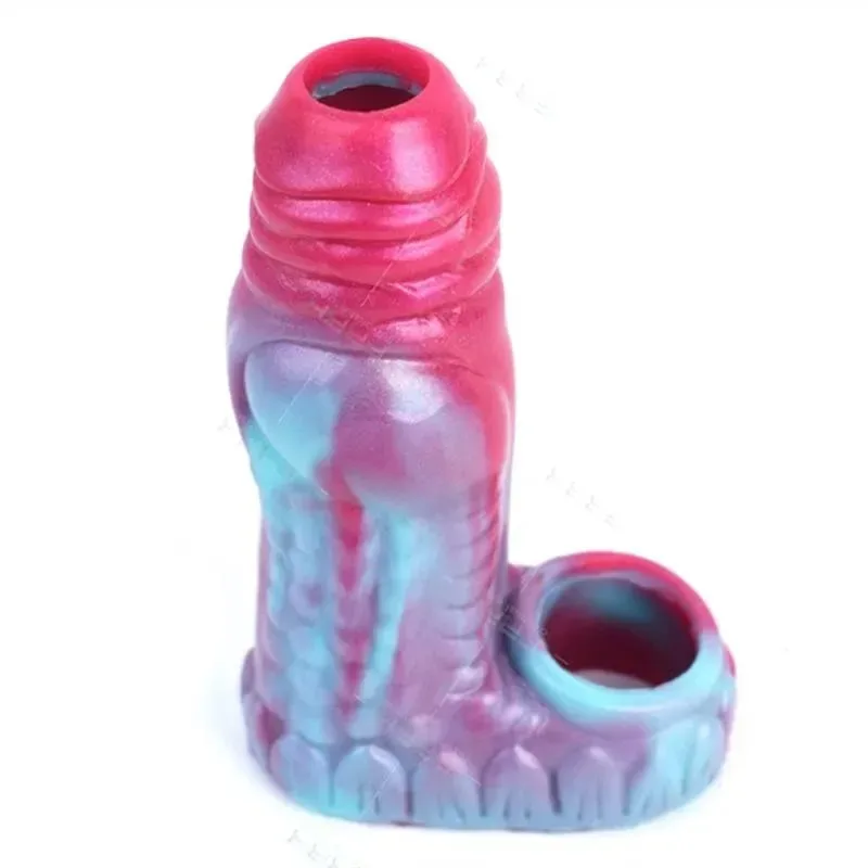 5.3 IN Open Head Fantasy Knot Penis Sleeve - Image 1