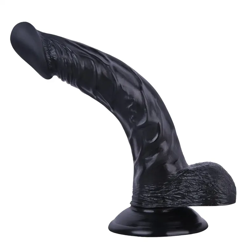 1dc92a7e8cdf0182 9 Inch Black Realistic Dildo PVC Suction Cup Vagina Dildo