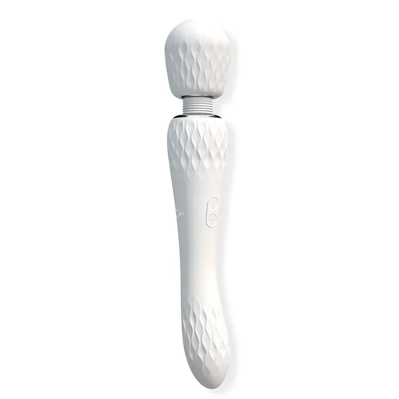 2b57078168d18bba White Two Headed Magic Wand Massager