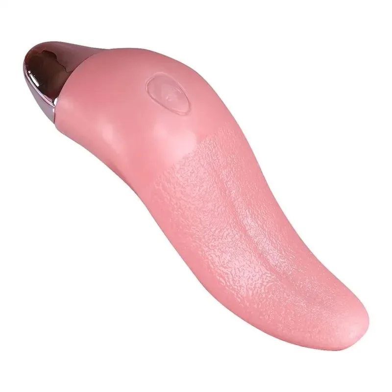 Heating Tongue Vibrator (4) 10 Vibration Realistic Heating Tongue Vibrator - Image 1