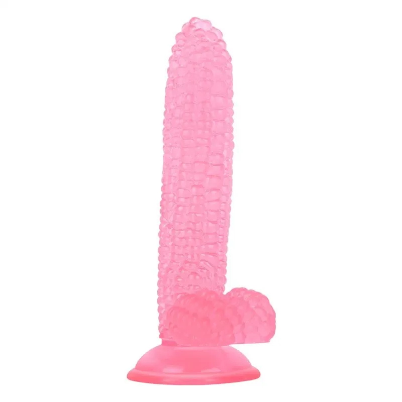 ac812e1813b90a18 7.8 Inch Realistic PVC Corn Dildo with Suction Cup