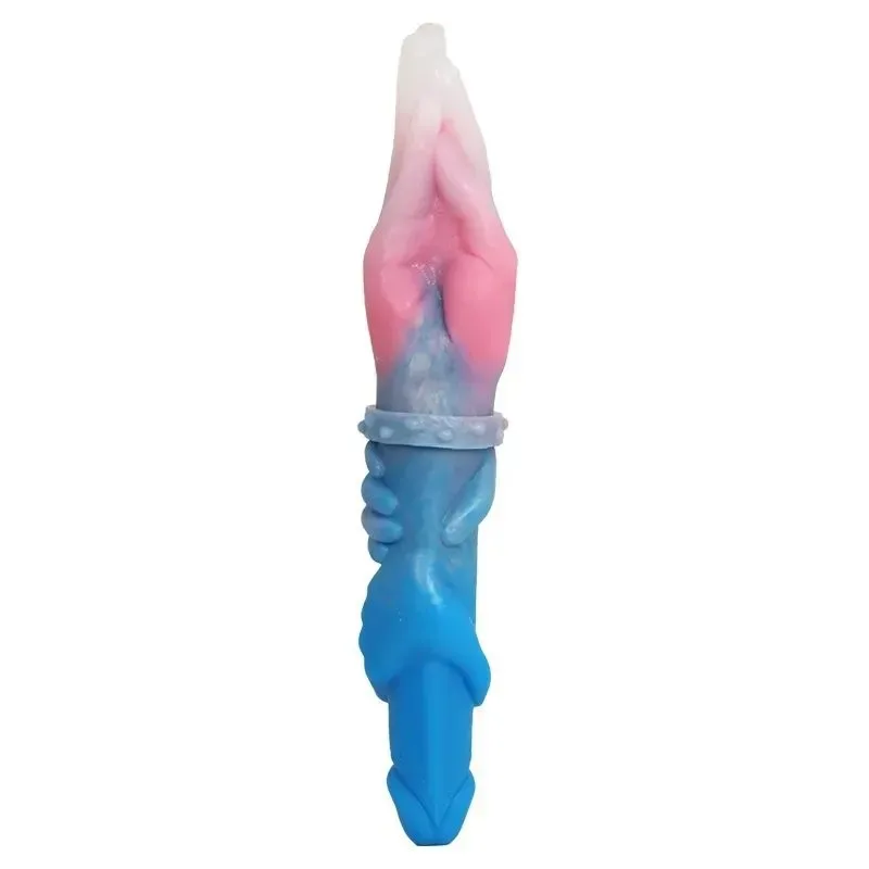 format_webp (1) 13 IN Colored Double Fisting Dildo Magic Hand Cock - Image 1