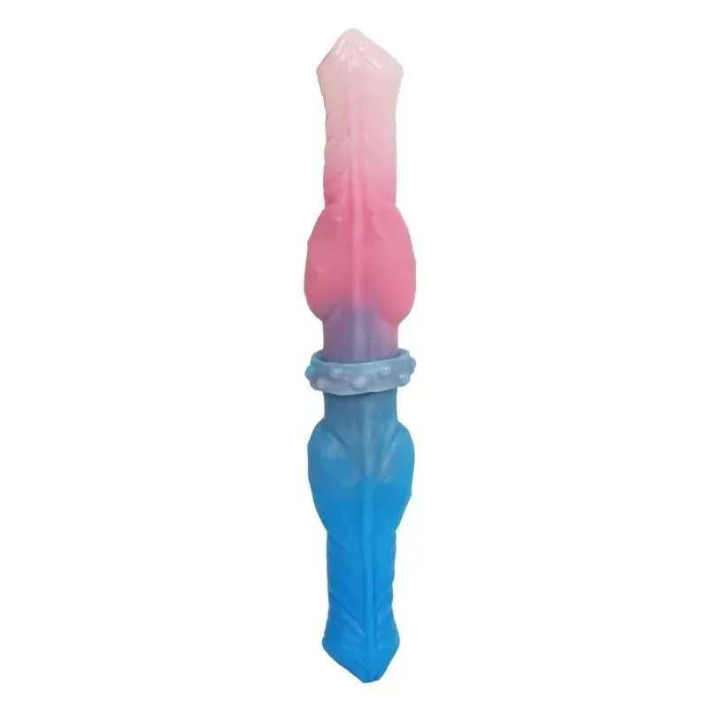 format_webp 12 IN Silicone Double Sided Dog Knot Dildo - Image 1