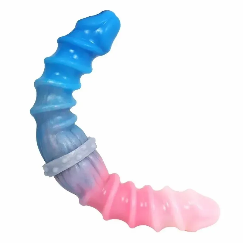 format_webp (4) 13 IN Silicone Double Sided Spiral Dildo - Image 1
