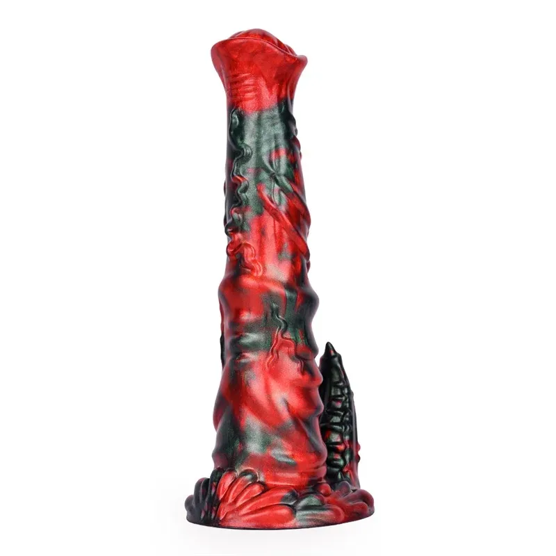 白4 9 IN Silicone Horse Cock Dildo Premium Silicone Animal Penis - Image 1