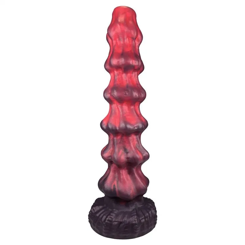 10 Inch Special-Shape Dildo Silicone Fantasy Alien Anal Beads - Image 1