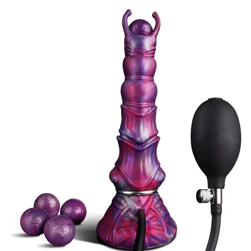 10.5 Inch Fantasy Monster Ovipositor Dildo Alien Egg-Laying Sex Toy - Image 1