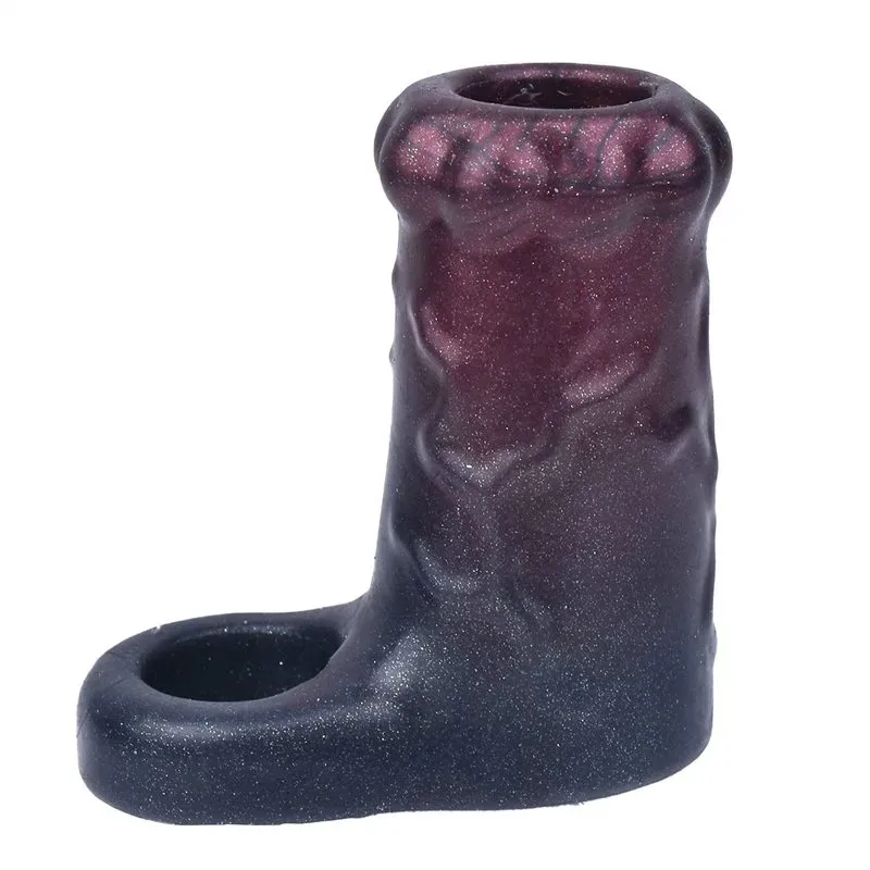 3.3 Inch Open Head Penis Girth Extender Soft Silicone Cock Sheath - Image 1