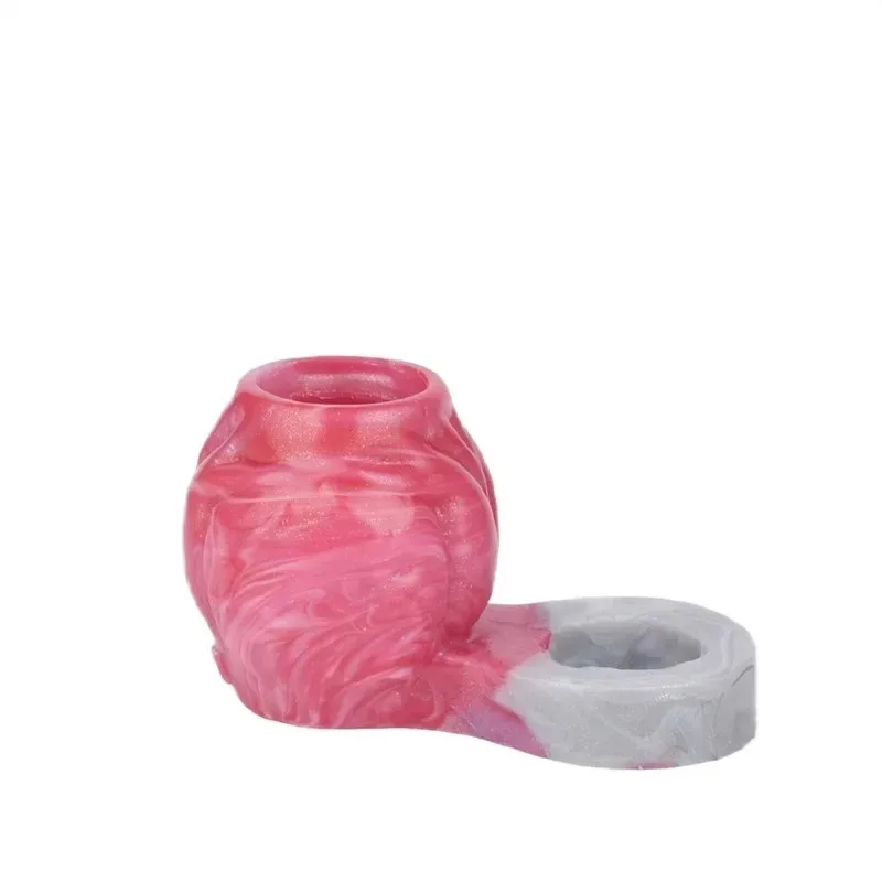 386d5ee7ad1de5a1 (1) Pink Soft Silicone Knotted Cock Ring Penis Extender - Image 1