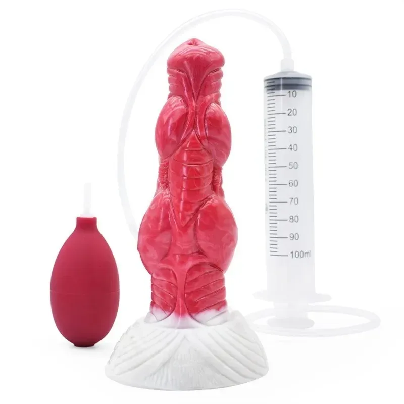 7.5 Inch Ejaculating Knot Dildo Squirting Animal Sex Toy (4) 7.5 Inch Ejaculating Knot Dildo Squirting Animal Sex Toy - Image 1