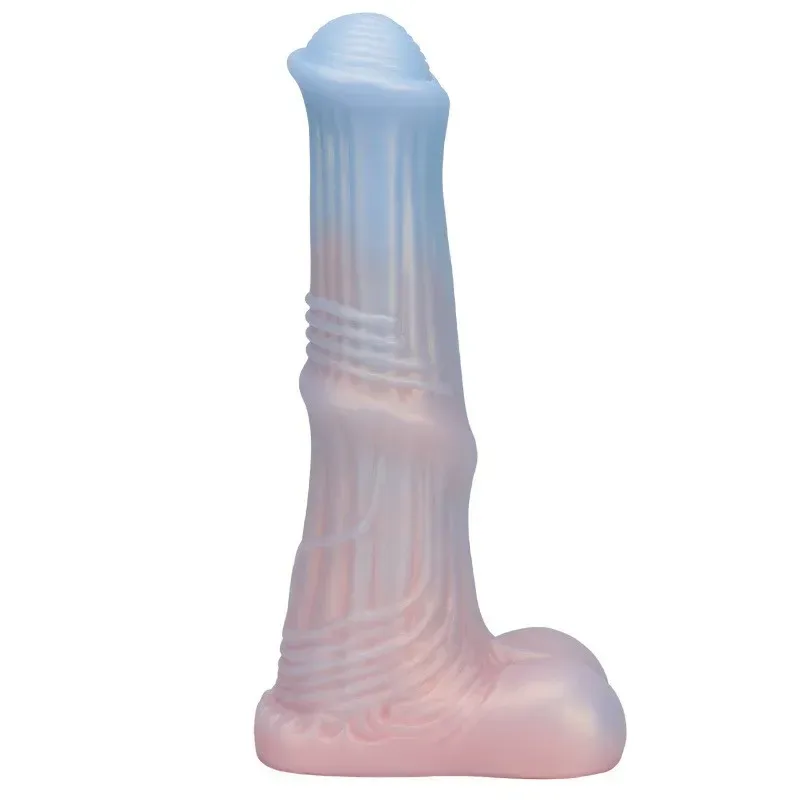 9 Inch Big Horse Cock Dildo Liquid Silicone Animal Sex Toy - Image 1