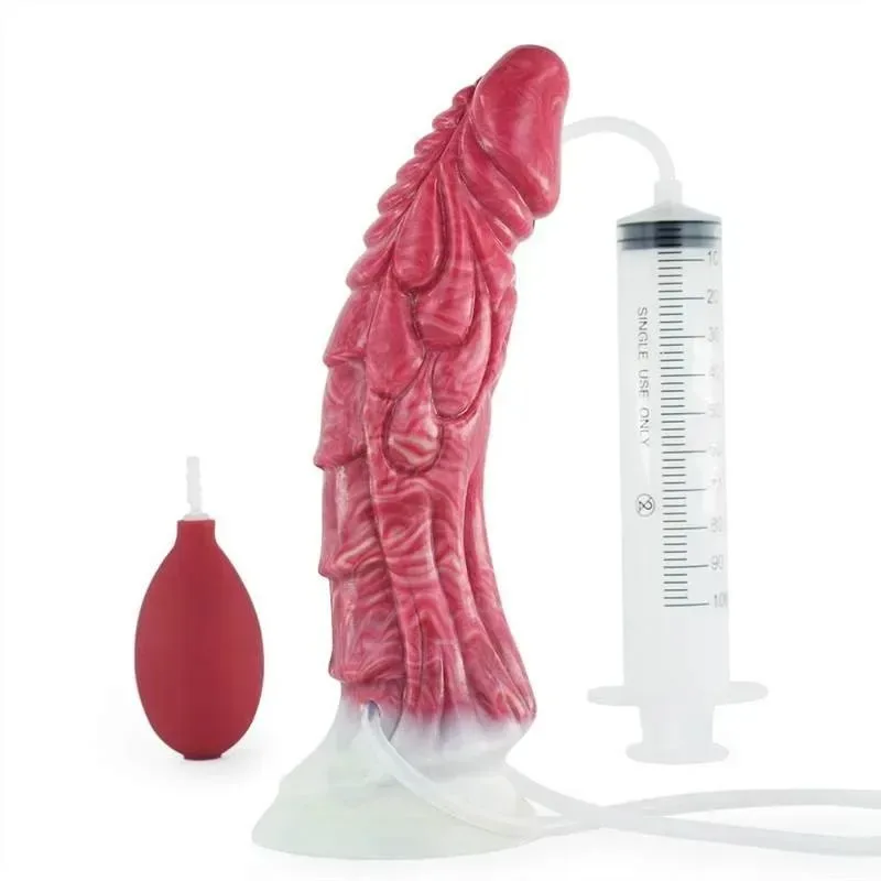 9 Inch Ejaculating Animal Shaped Dildo Squirting Sex toy - Image 1