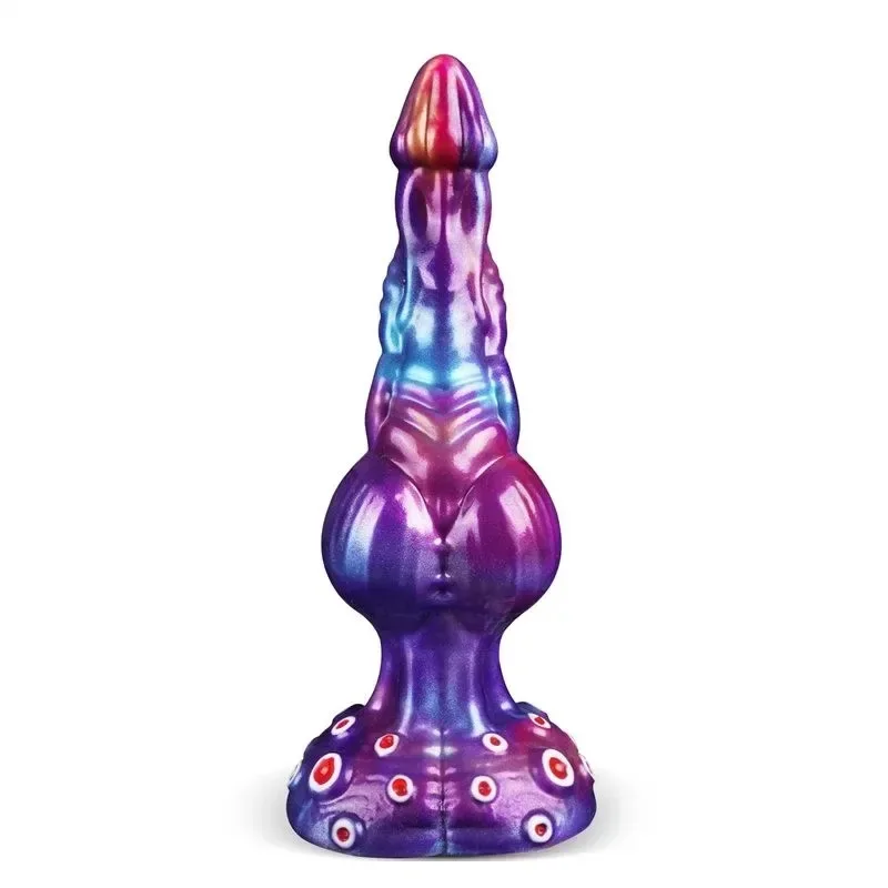 9 Inch Gorgeous Huge Knot Dildo Fantasy Silicone Novelty Sex Toy - Image 1