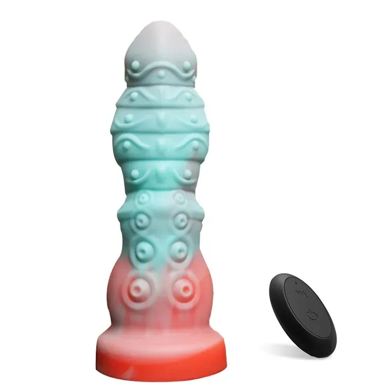 9 Inch Remote Control 10 Vibration Modes Silicone Exotic Dildo (7) 9 Inch Remote Control 10 Vibration Modes Silicone Exotic Dildo - Image 1