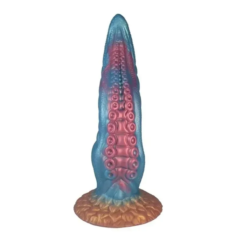 9 Inch Silicone Tentacle Dildo Fantasy Octopus Anal Plug - Image 1