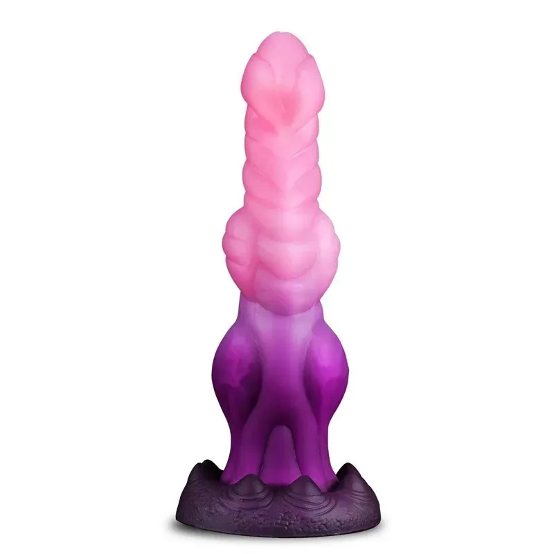 9.5 Inch Big Knotted Dragon Dildo Silicone Fantasy Exotic Sex Toy (5) 9.5 Inch Big Knotted Dragon Dildo Silicone Fantasy Exotic Sex Toy - Image 1