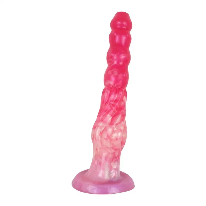 9.5 Inch Fantasy Anal Beads Liquid Silicone Butt Plug (2) 9.5 Inch Fantasy Anal Beads Liquid Silicone Butt Plug - Image 1