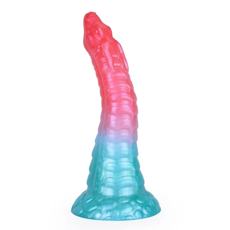 9.5 Inch Long Dragon Dildo Liquid Silicone Fantasy Adult Toy (16) 9.5 Inch Long Dragon Dildo Liquid Silicone Fantasy Adult Toy - Image 1