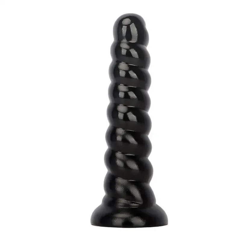 10/13.5 Inch Big Thread PVC Anal Dildo Suction Cup Butt Plug - Image 1