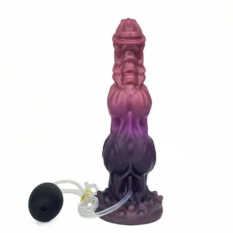 Fantasy Double Knot Dragon Squirting Dildo Sex Toy (8) 8/9.5/11 Inch Fantasy Double Knot Dragon Squirting Dildo Sex Toy - Image 1