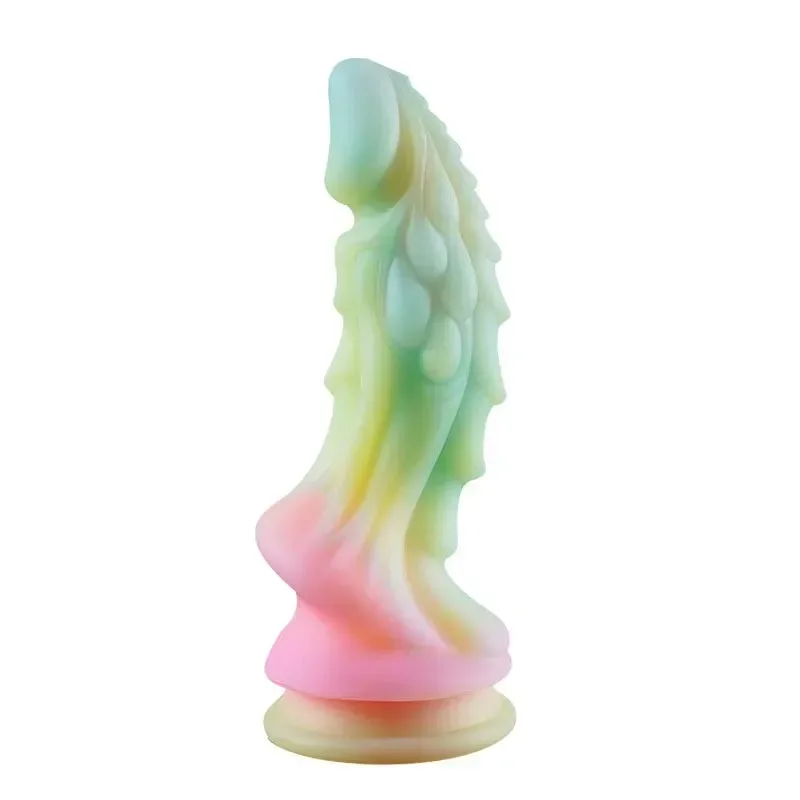 Glow In The Dark Dragon Dildo Fantasy Alien Penis Toy (7) 7.5/8.5 Inch Glow In The Dark Dragon Dildo Fantasy Alien Penis Toy - Image 1