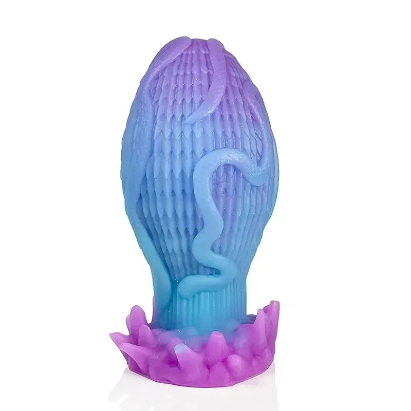 Glow In The Dark Thick Exotic Anal Plug (12) 4.3/5.9/6.9 Inch Glow In The Dark Thick Exotic Anal Plug - Image 1