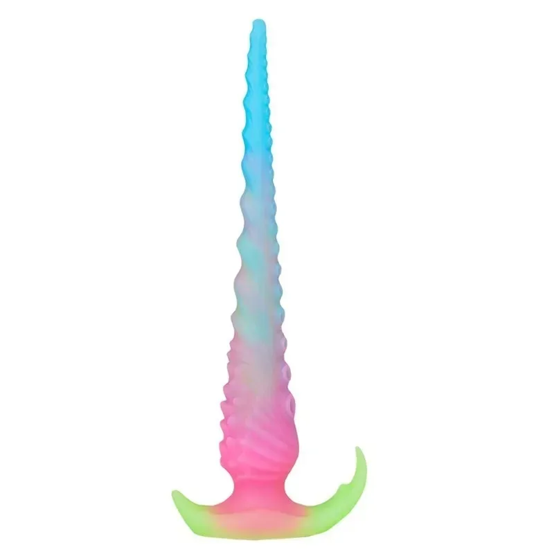 13.5/17.5/22.5 Inch Super Long Soft Glow-In-The-Dark Tentacle Anal Dildo - Image 1