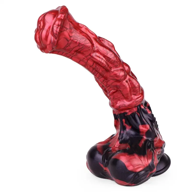 12 IN LARGE HORSE DILDO (4) 12 Inch Large Silicone Flared Horse Dildo Animal Sex Toy - Image 1