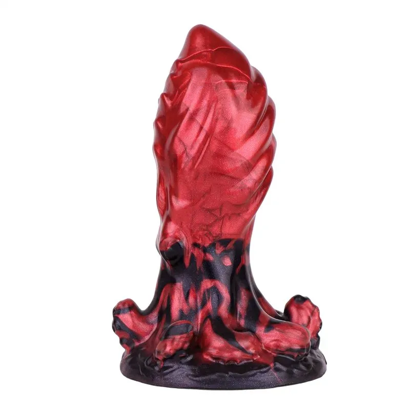 Exotic butt plug (3) 5.8 Inch Exotic Butt Plug Thick Fantasy Silicone Anal Toy - Image 1