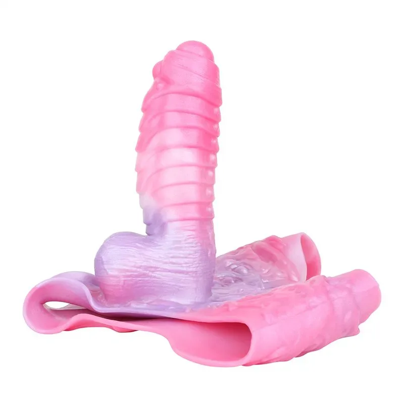 Wearable Lifelike Hollow Penis Pant Fantasy Soft Dragon Cock Sleeve - Image 1