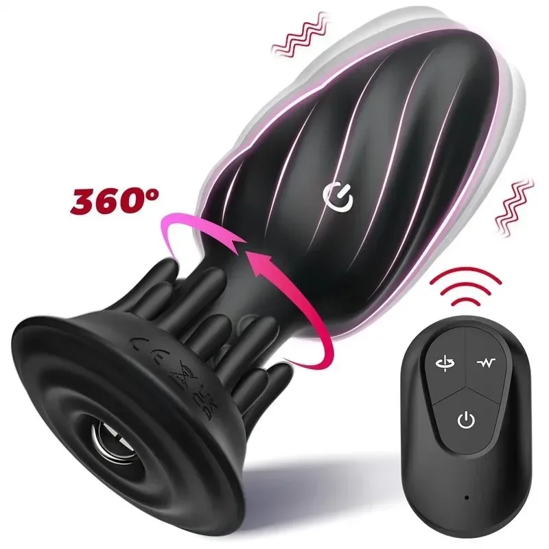 APP/Remote Control Vibrating Rotating Thread Design Anal Vibrator - Image 1