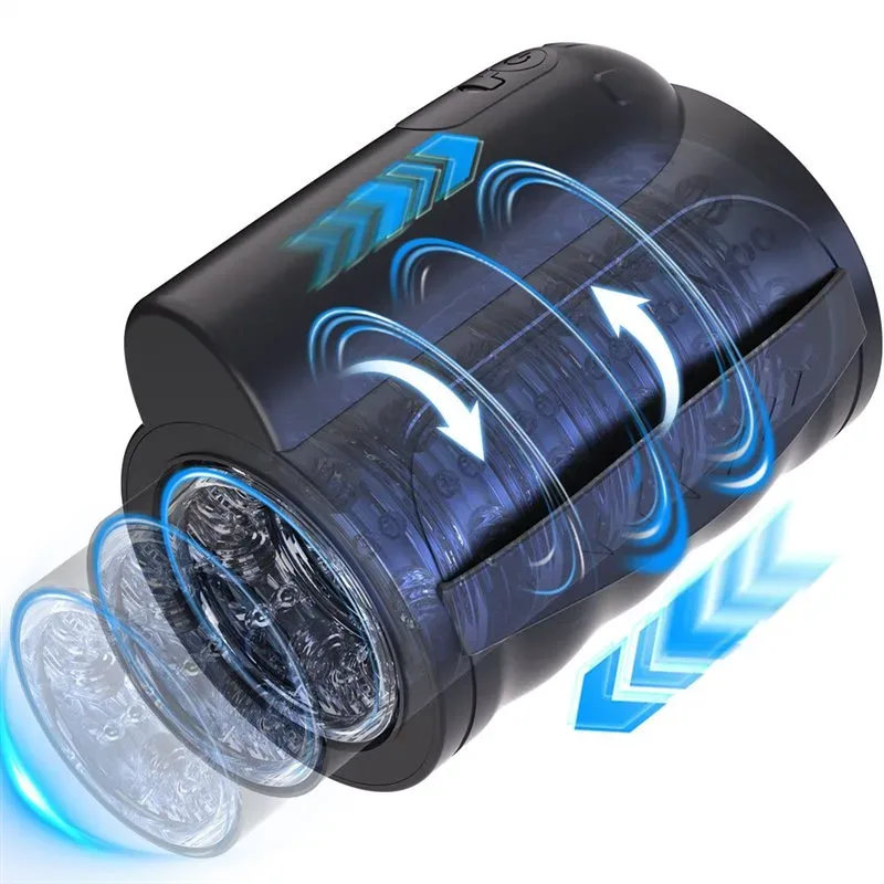 powerful thrusting masturbation cup (6) Powerful Thrusting Rotating Male Masturbation Toy - Image 1