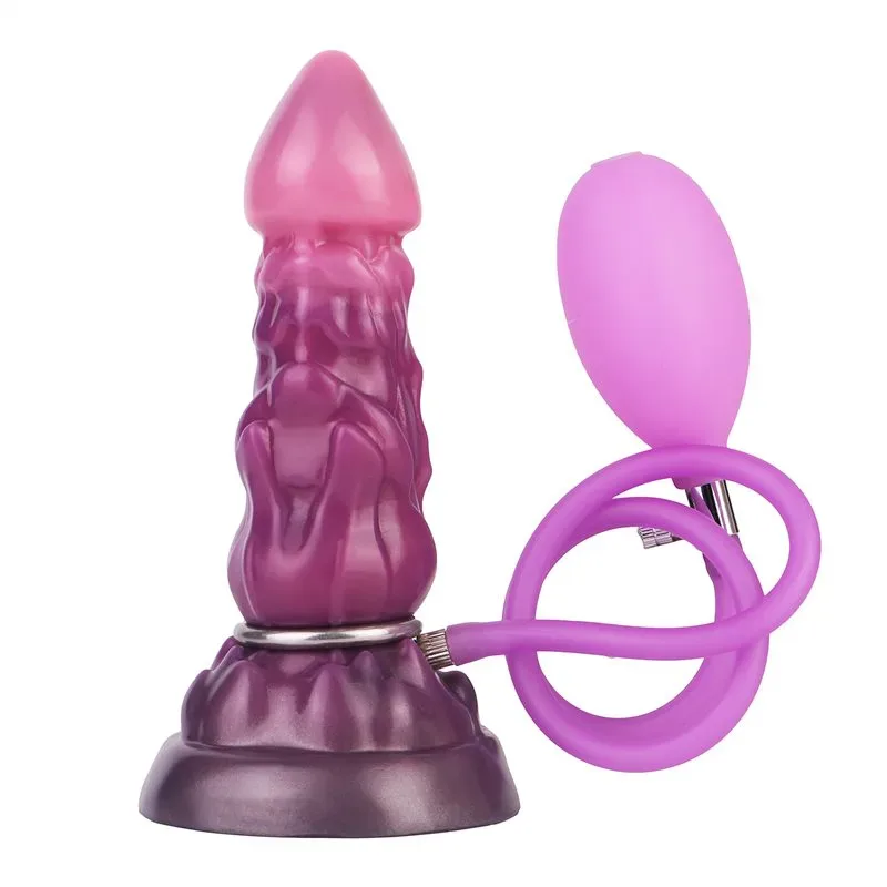 small mushroom head dildo (16) 7 Inch Small Mushroom Head Inflatable Anal Dildo Plug - Image 1