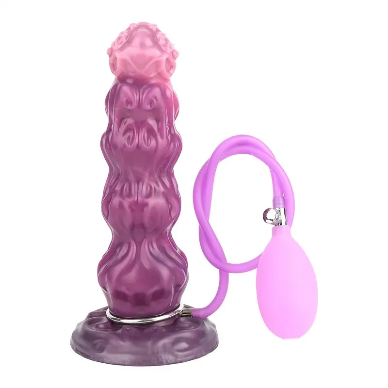 9.5 Inch Big Inflatable Octopus Dildo Plug Novelty Anal Toy - Image 1