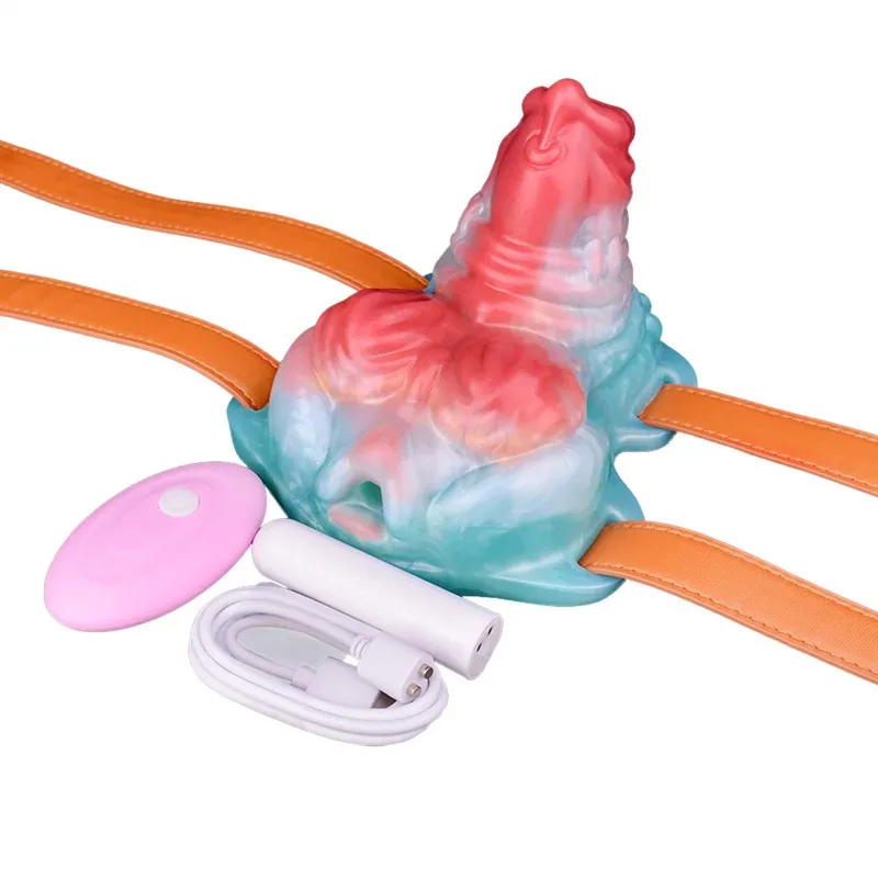 Strap On Vibrating Fantasy Dog Grinder Toy for Women - Image 1